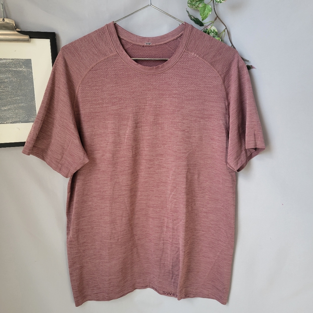 Lululemon Metal Vent Tech Short Sleeve Tee Smoky Red Dust M